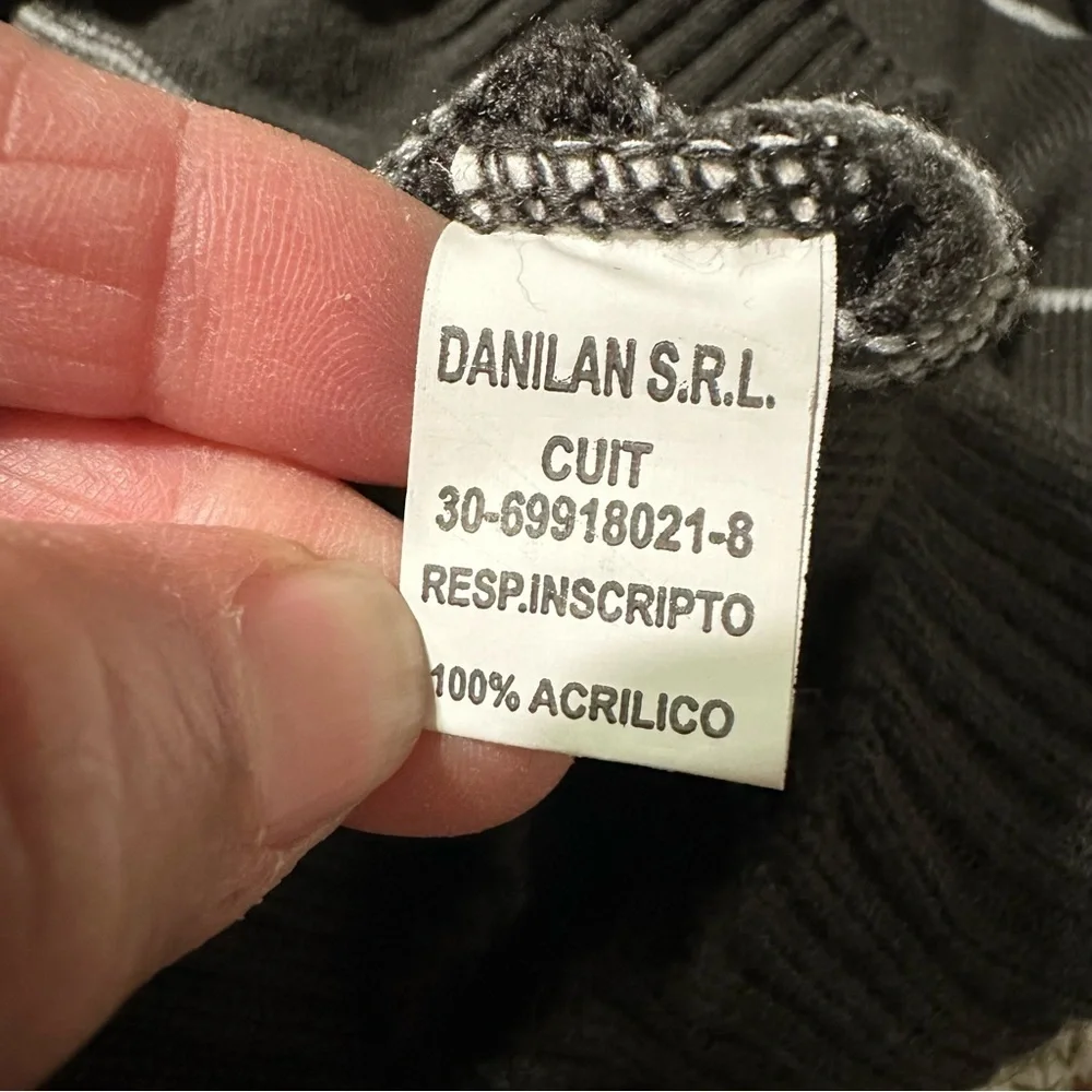 Men's Gray Striped Quarter Zip-Up Sweater